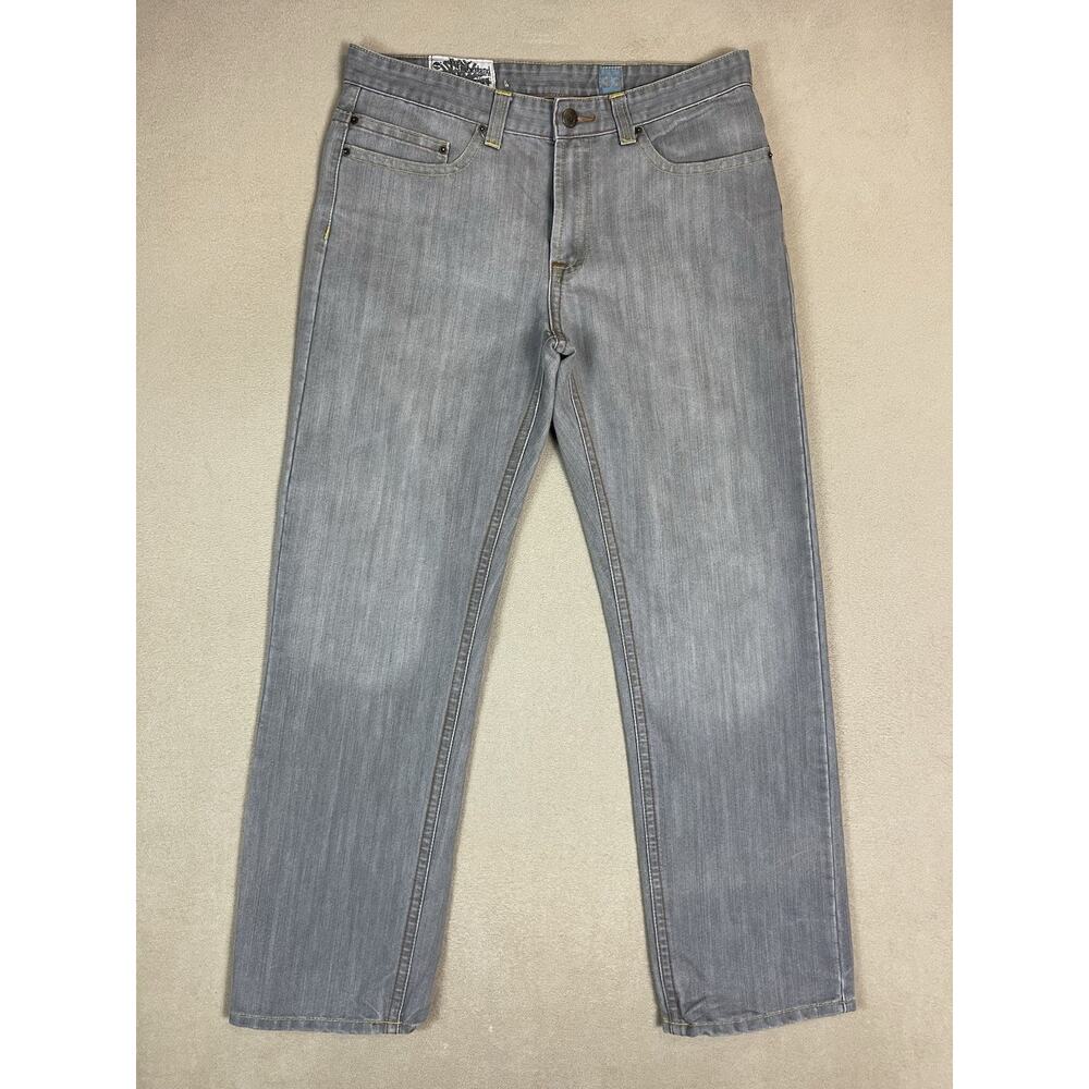 Timberland Jeans Mens 33 Gray Vintage Straight Leg Relaxed Fit Mid‎ Rise Y2K